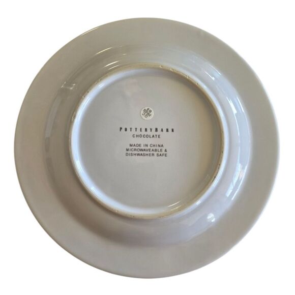 Pottery Barn Ceramic Chocolate Dessert Plate, Orange Chocolat Delespaul-Havez - Picture 6 of 6